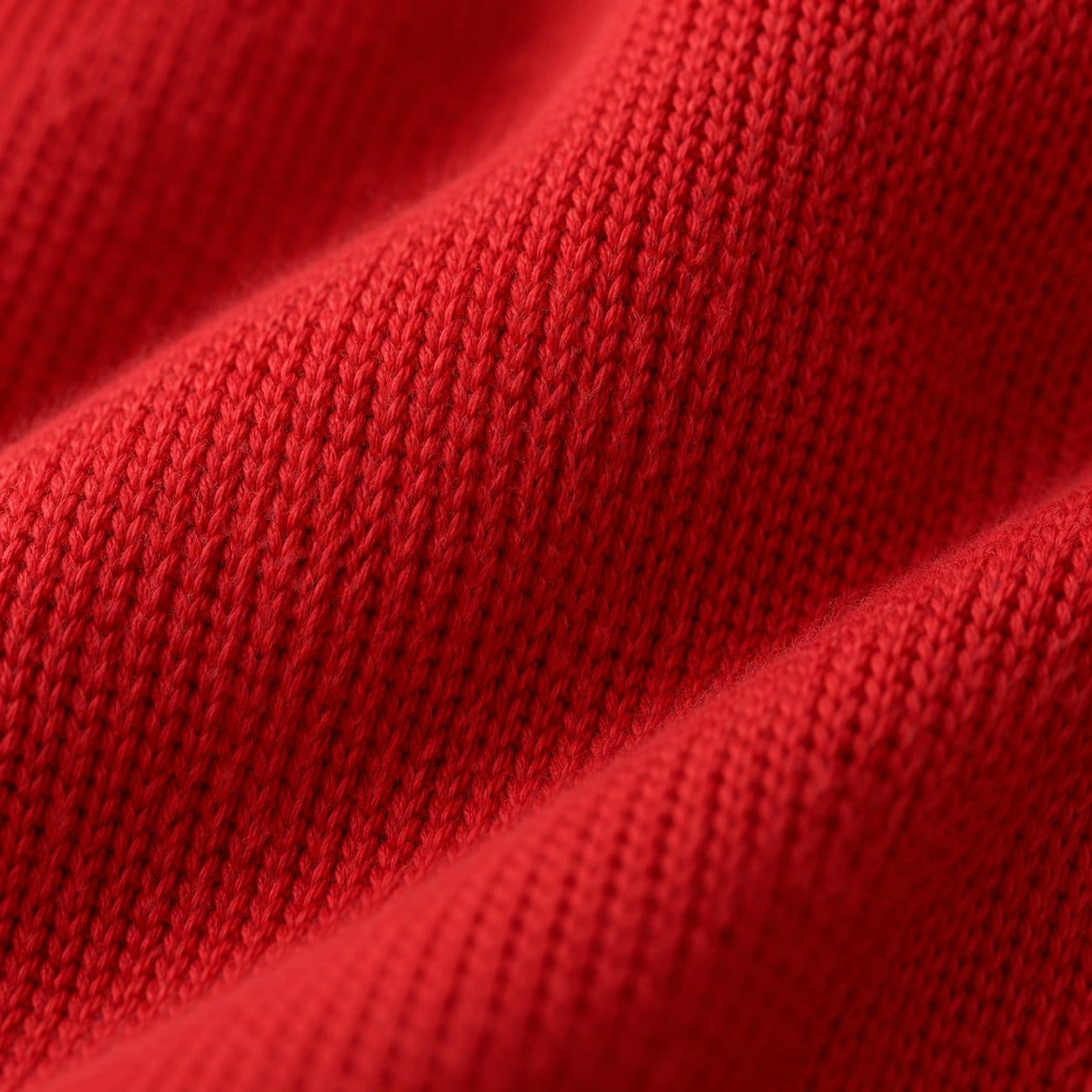 Combed cotton knit, close up
