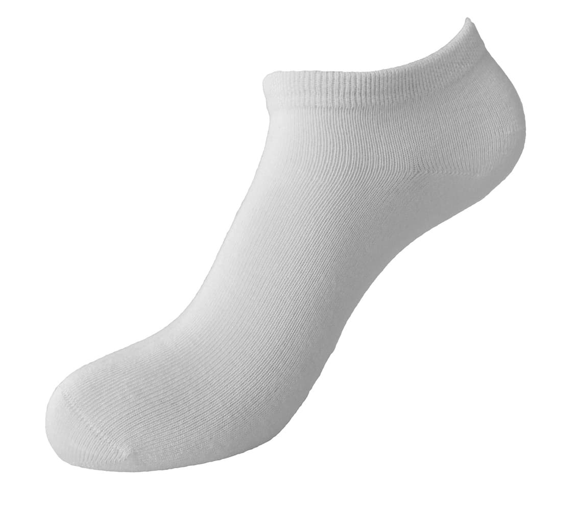 Men Seamless Bamboo Ankle Socks 3 Pack - White