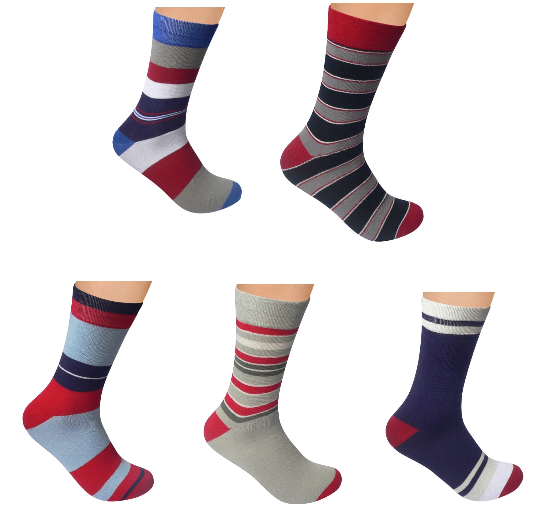 Men Cotton Striped 5 Pack