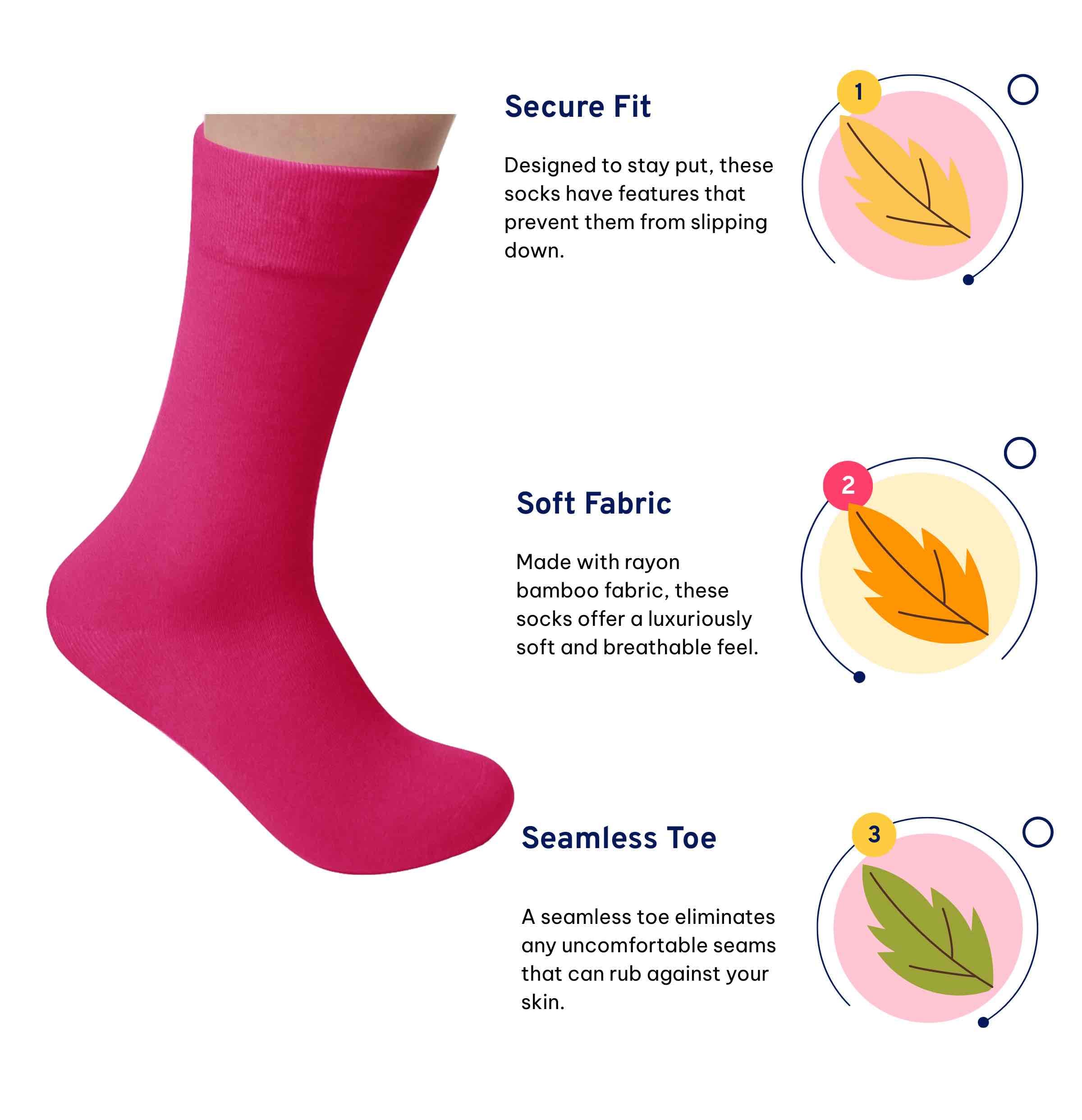 Pink Dress Socks