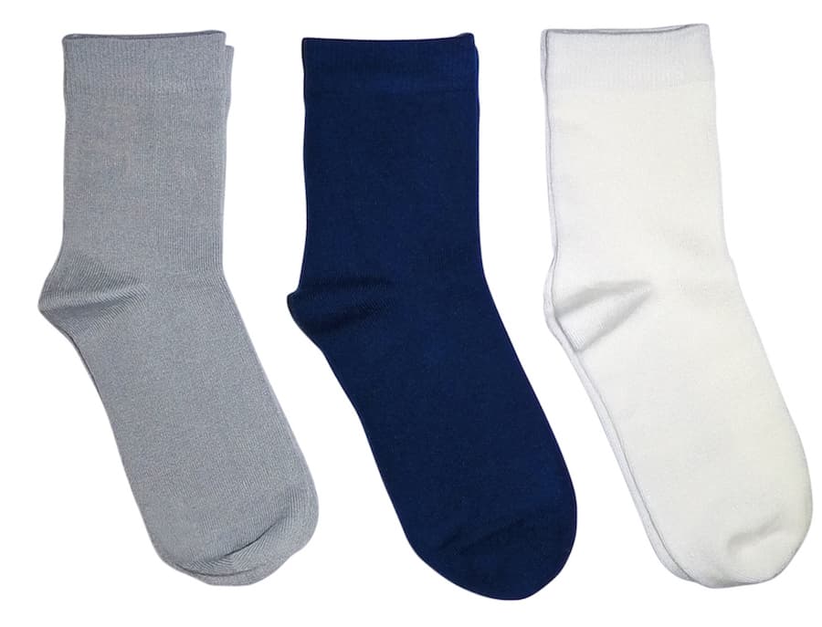 3 Pack Bamboo School Socks 3 Colours
