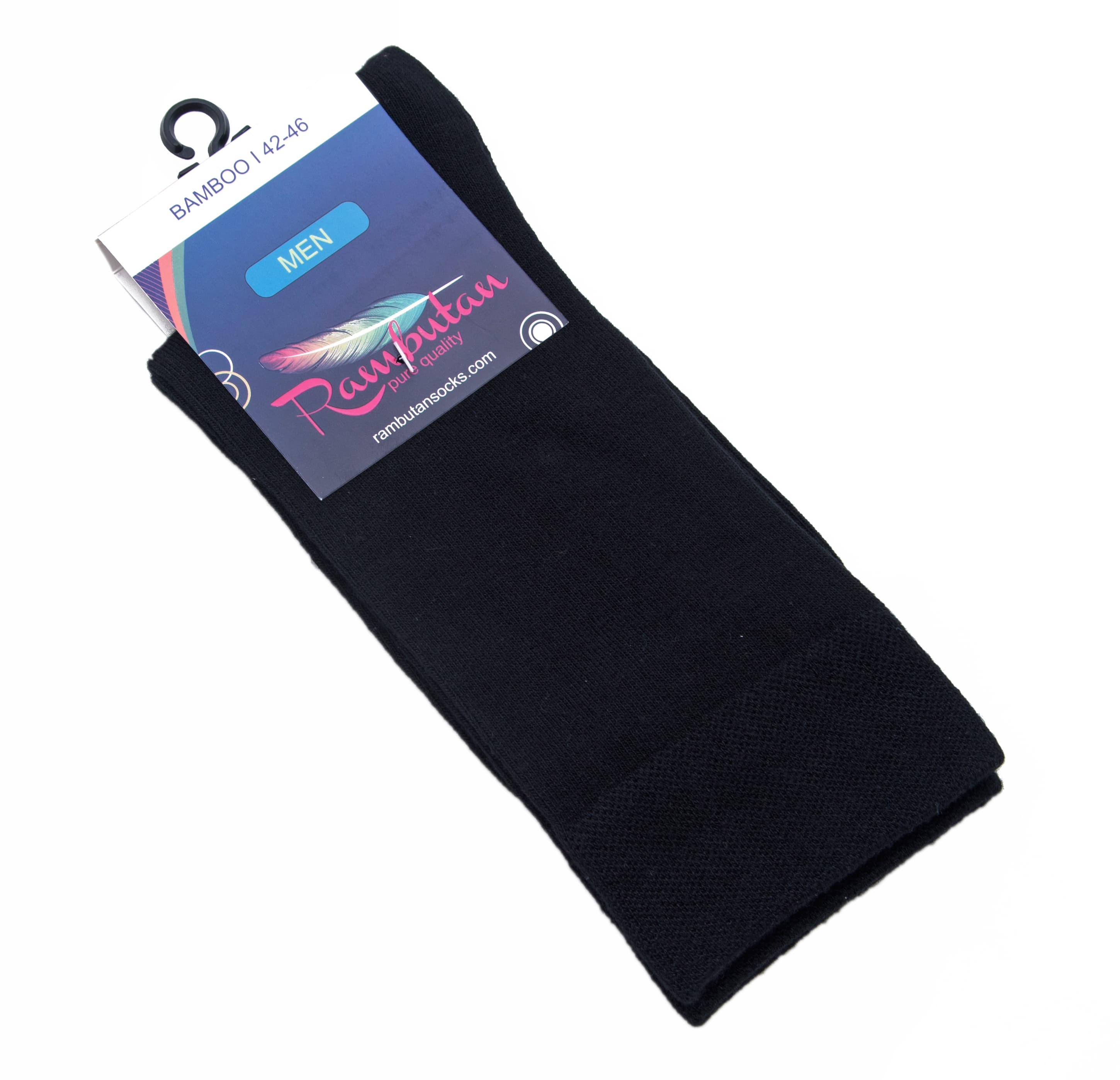 Men Bamboo Solid Black