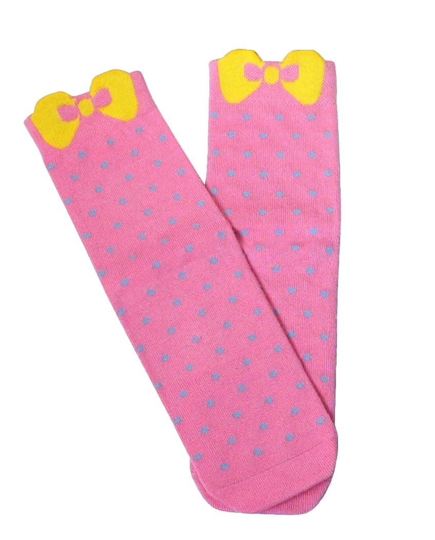 Girls Bow Pink Bamboo